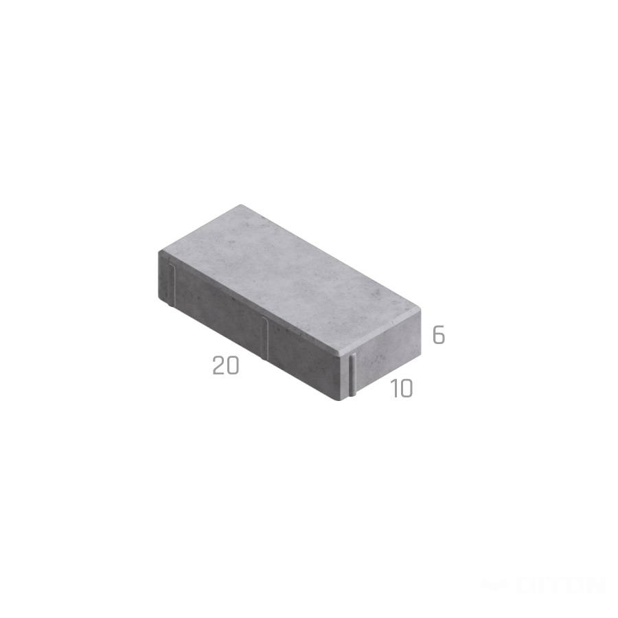 Dlažba betónová Parketa sivá 20x10x6cm DITON